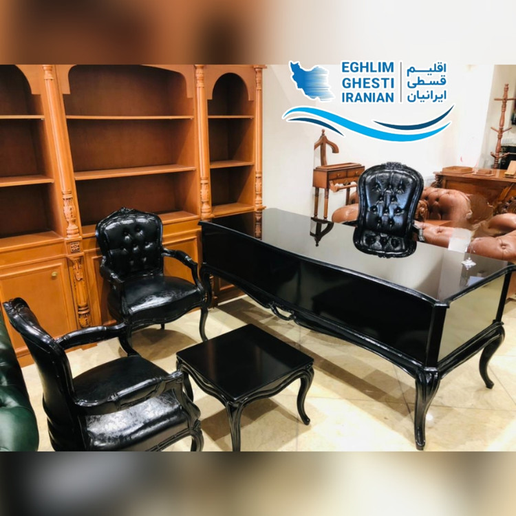میز مدیریت لوکس صندلی و نیم ست آلمانی