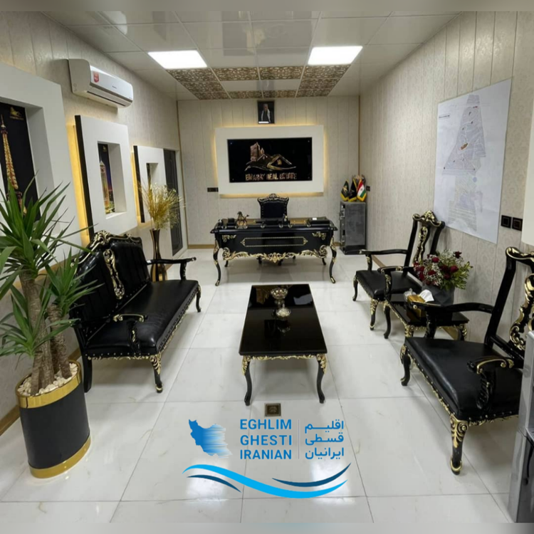 میز مدیریت چری ، صندلی و نیم ست بلژیکی